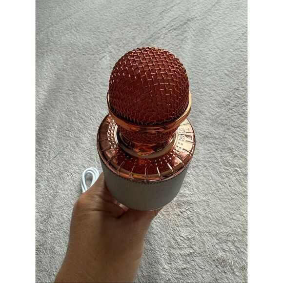 Ovellic Rose Gold Karaoke Microphone For Kids - Picture 10 of 11
